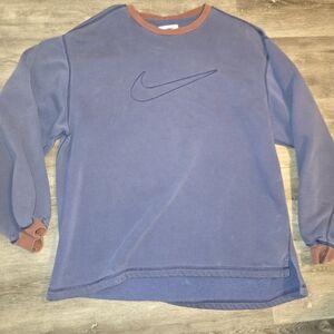 Nike Blue Sweatshirt‎ with Brown Accents